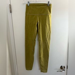 Lululemon green/yellow leggings